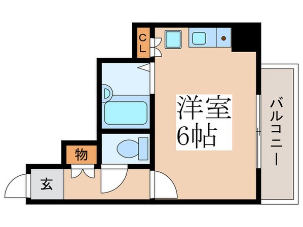 共立リライアンス福生駅前 (101)の物件間取画像